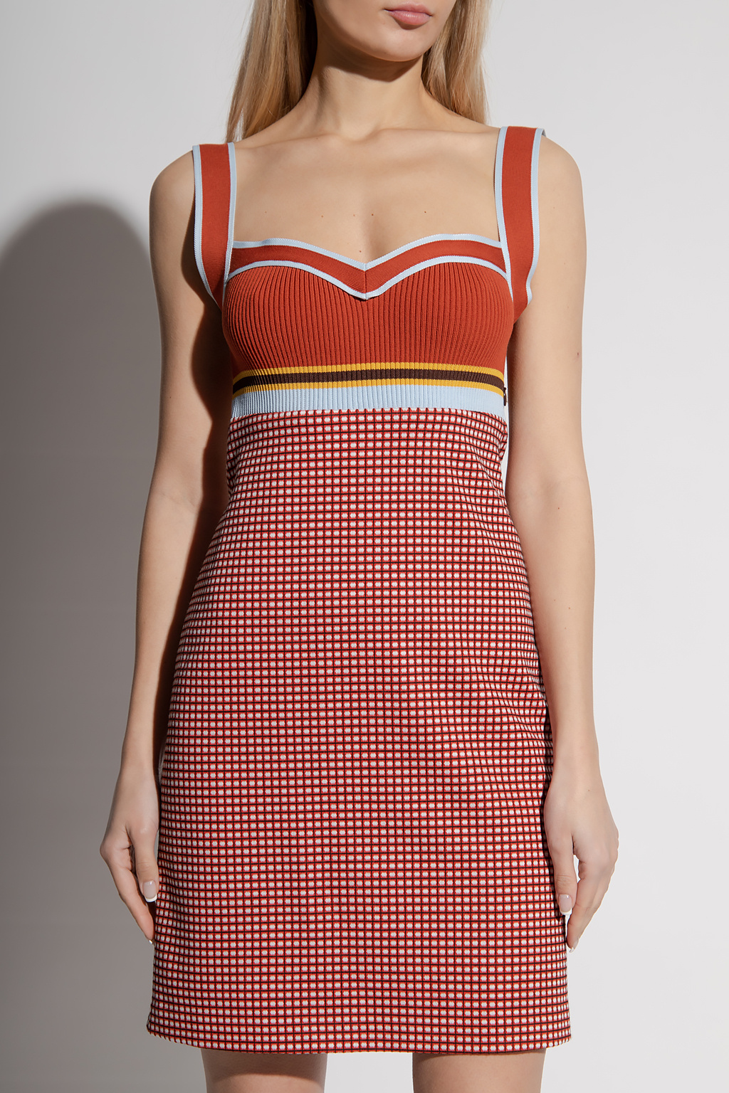 【送料&関税込】Marni Layered Knit Dress Uniqlo + Marni collaboration merino blend striped knit dress